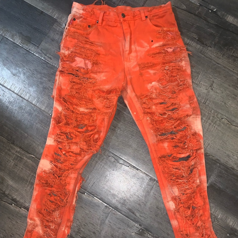 Shredded jeans